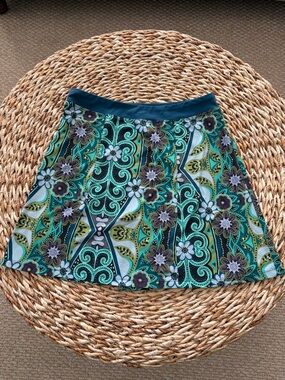 Prana A-Line Floral Print Skirt